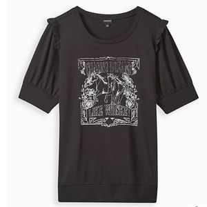 Torrid GRAPHIC CLASSIC FIT LT WEIGHT FRENCH TERRY SHORT SLEEVE SWEATSHIRT